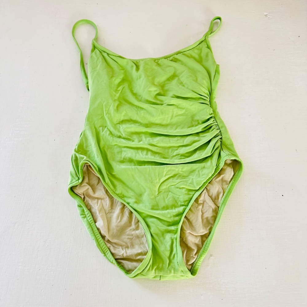 Cole of California Green One Piece Swimsuit Size 8 - Picture 3 of 8
